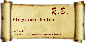 Ringeisen Dorina névjegykártya